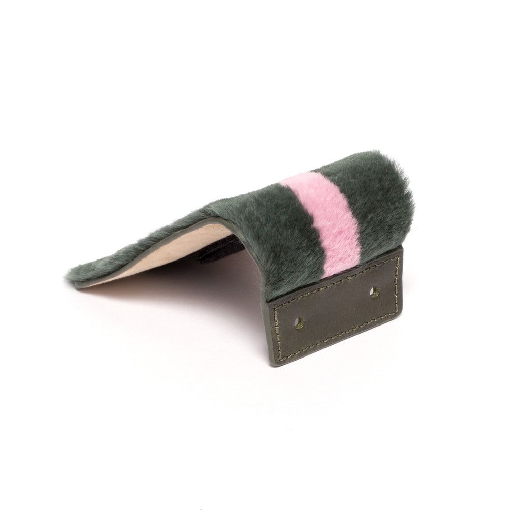 SC-70A <br> Shoe Cover in 70mm width <br> Green Rex Fur
