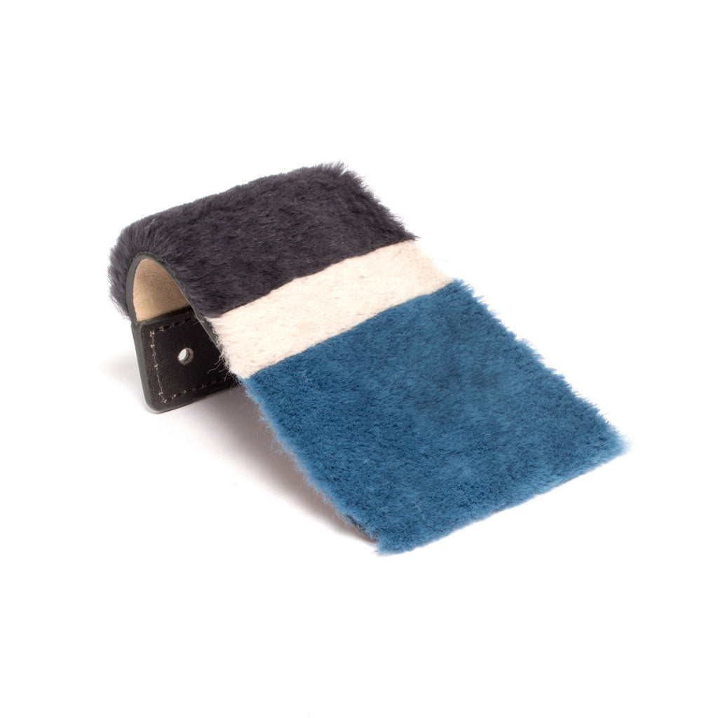 SC-70A<br>Shoe Cover in 70mm width<br>Light Blue Rex Fur
