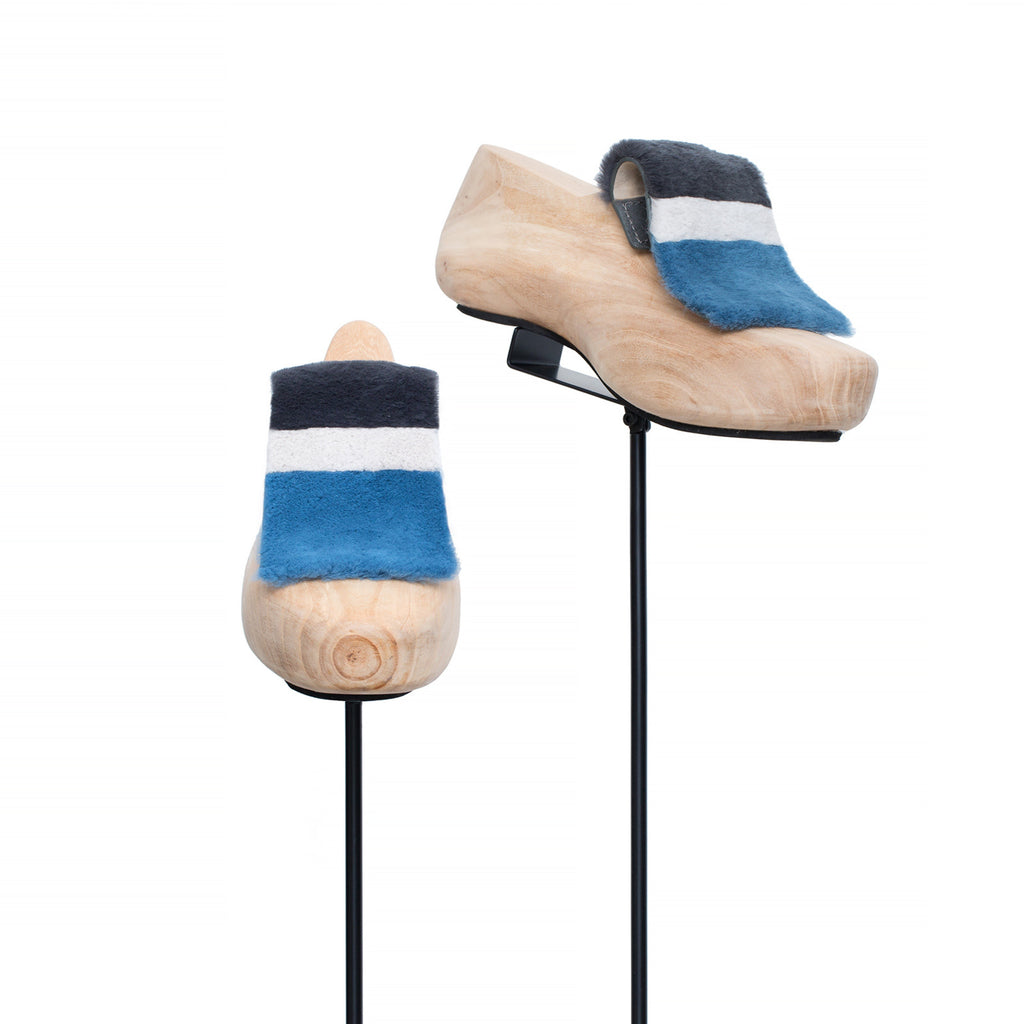 SC-70A<br>Shoe Cover in 70mm width<br>Light Blue Rex Fur