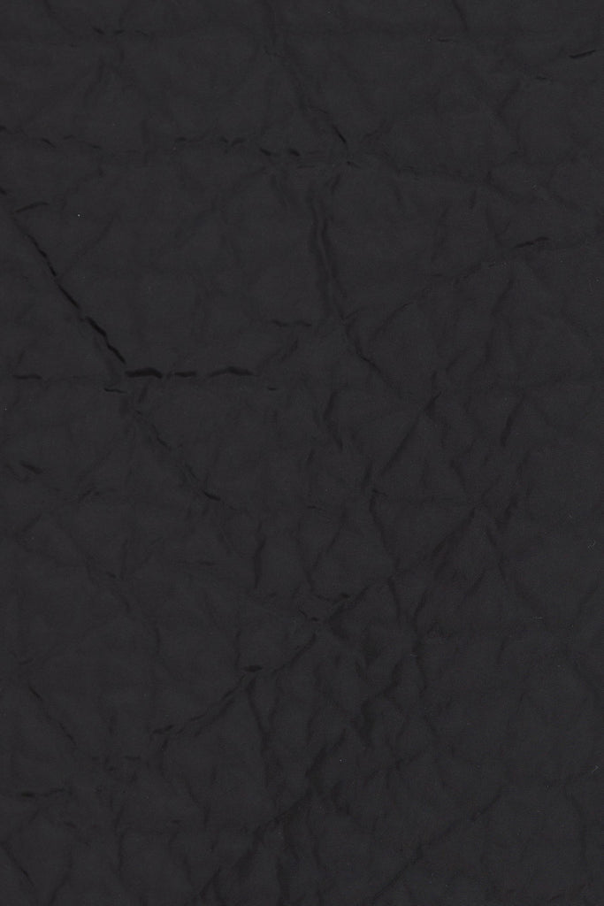 Black Nylon Polyester Padded Cuboid Shorts