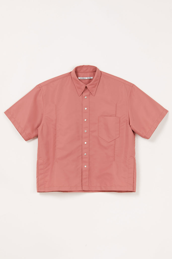Pink Polyamide Cuboid Overshirt