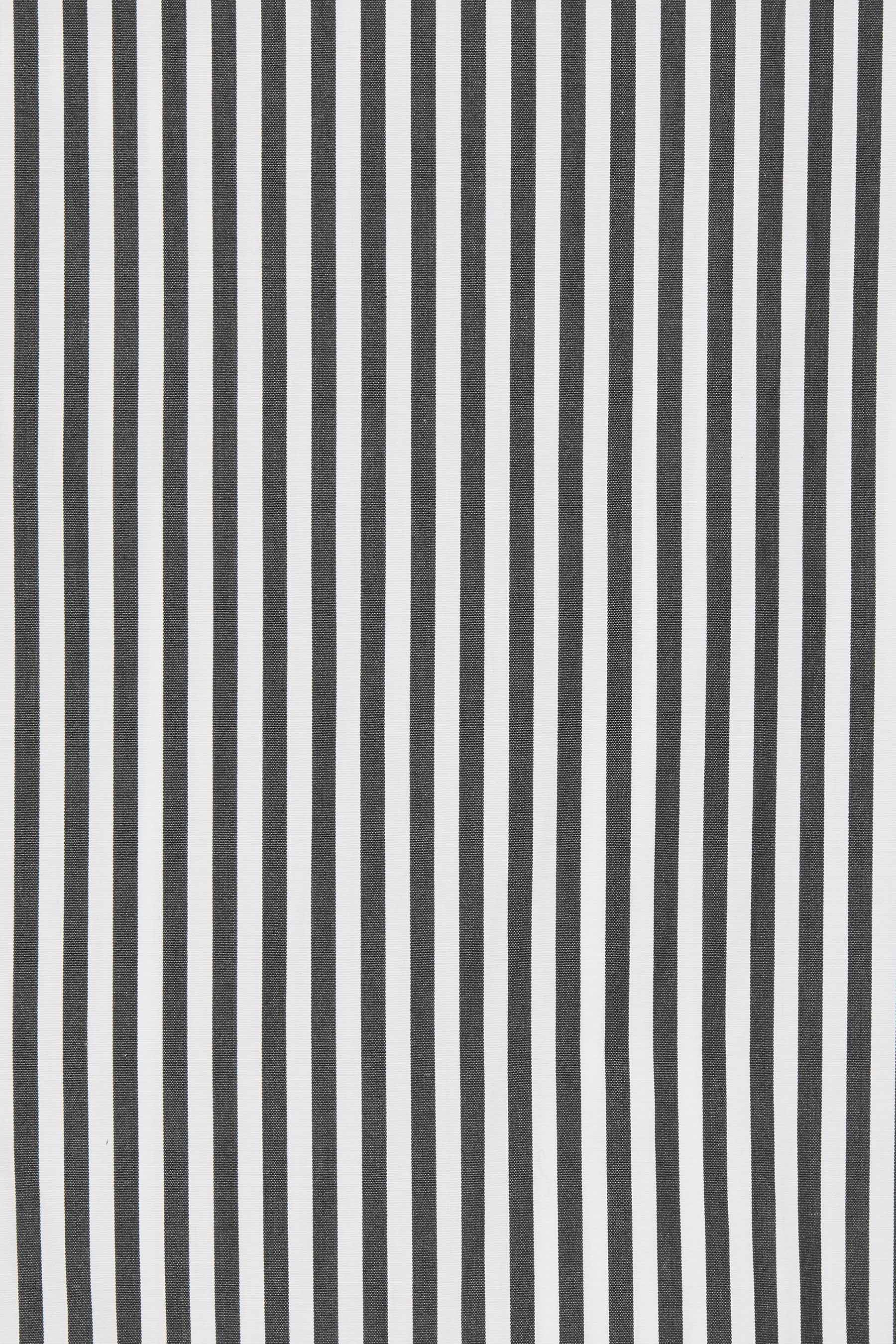 Black Stripe Cotton Square Overshirt