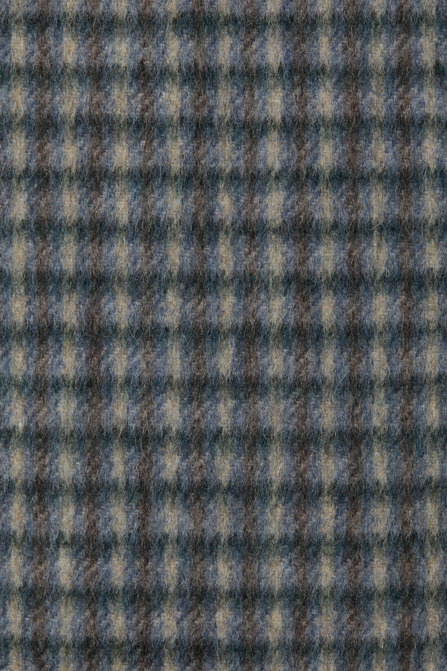Dark Green Check Woollen Square Overshirt