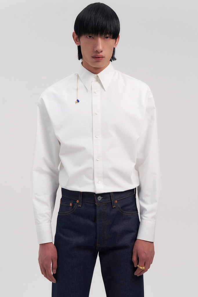 White Trapezium Shirt
