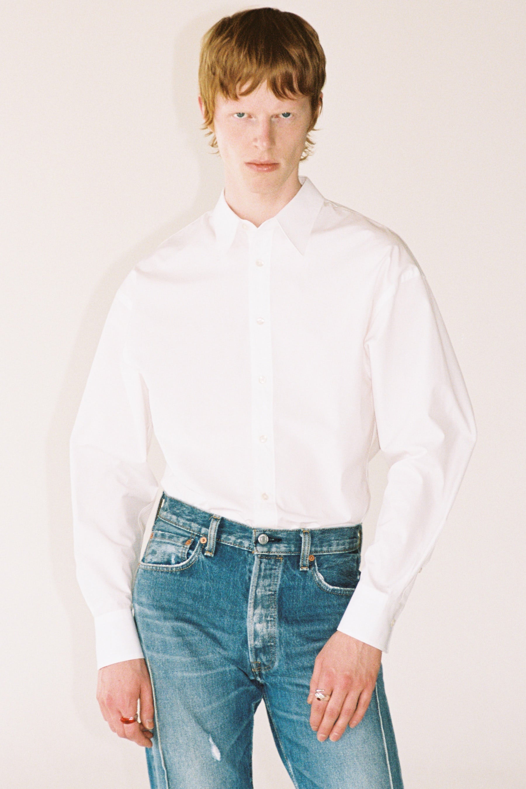 White Trapezium Shirt