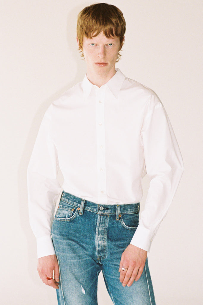 White Trapezium Shirt