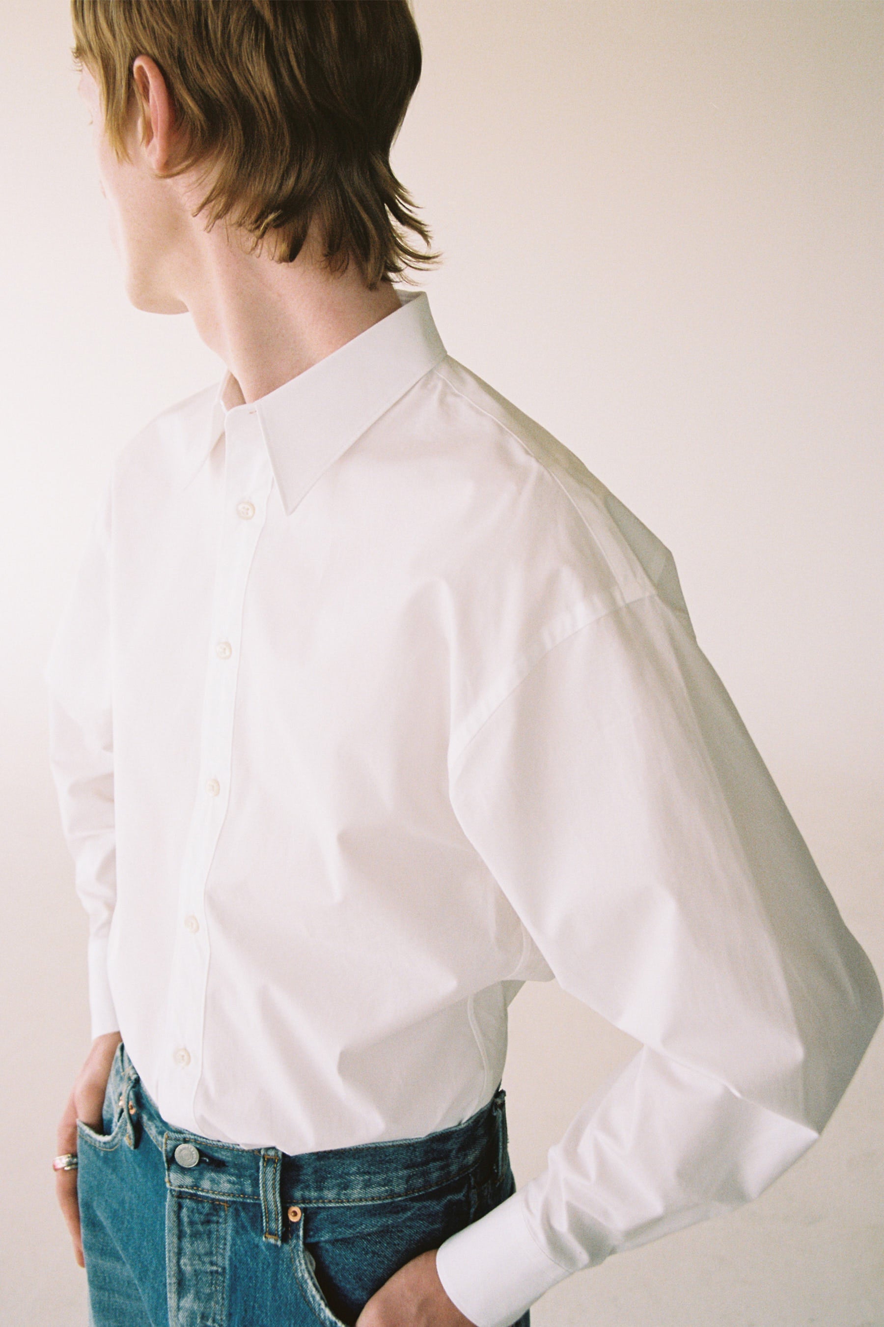 White Trapezium Shirt