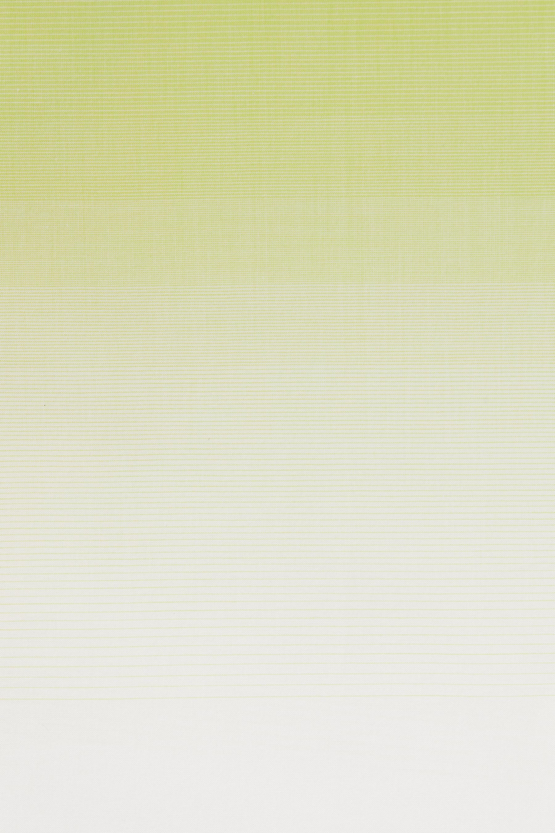 Green Cotton Gradient Weaved Trapezium Shirt