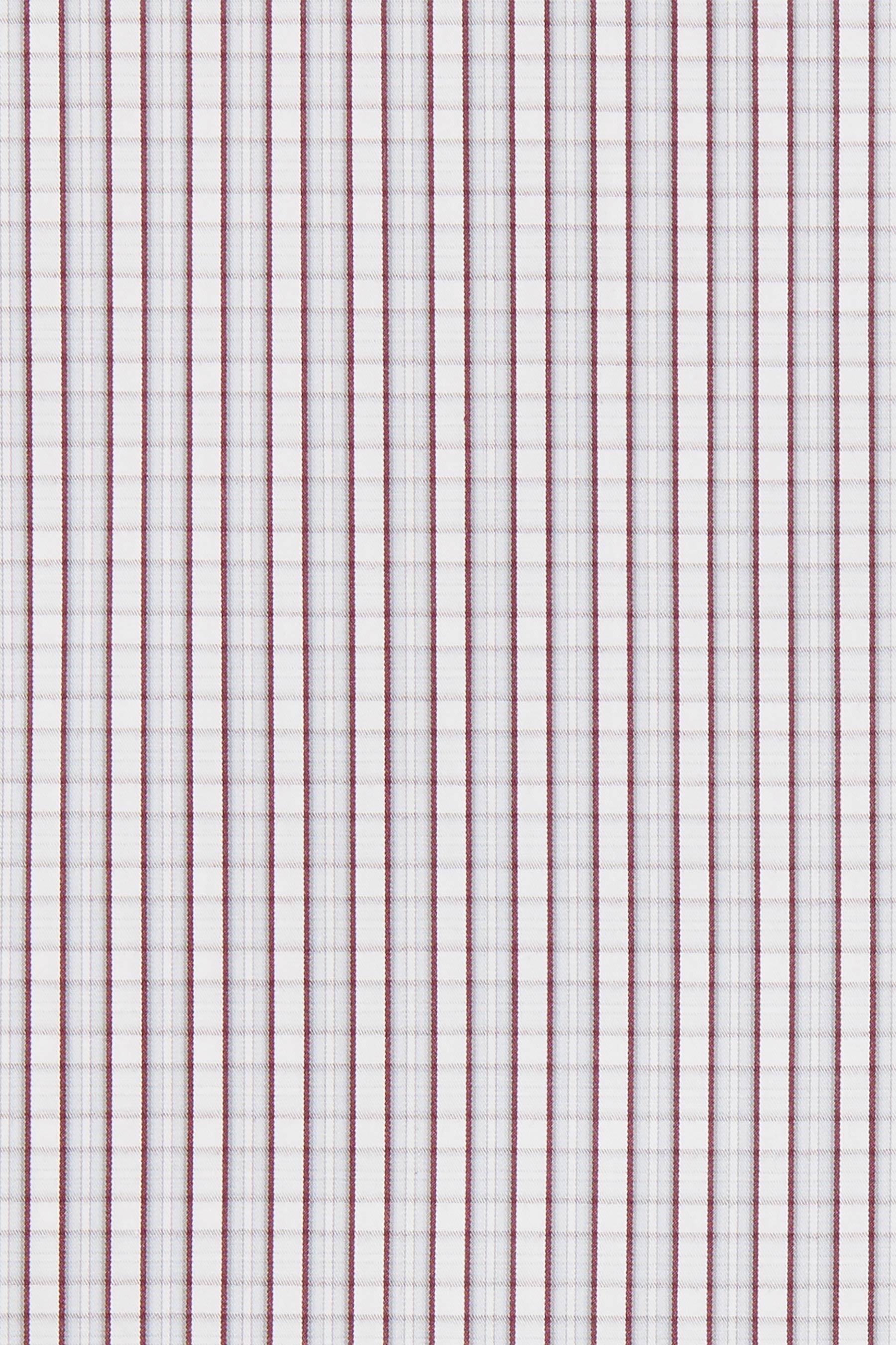 Red Tartan Check Cotton Trapezium Shirt