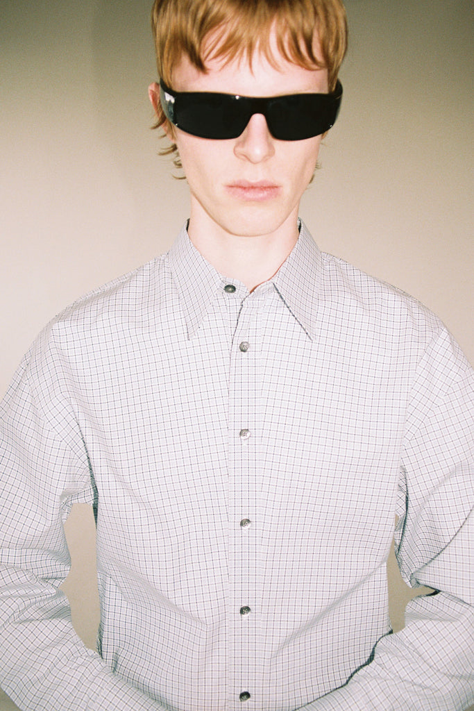 Green Tartan Check Trapezium Shirt