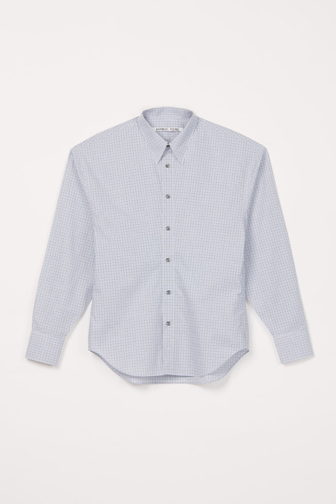 Green Tartan Check Trapezium Shirt