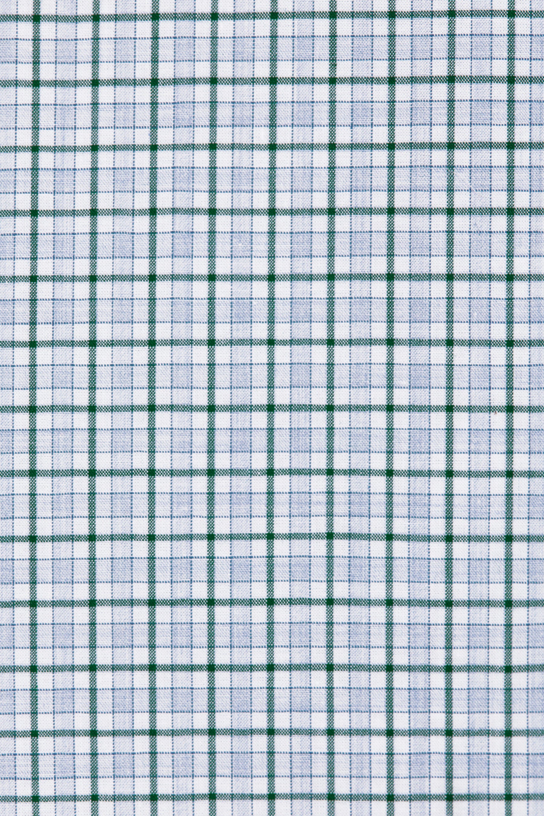 Green Tartan Check Trapezium Shirt