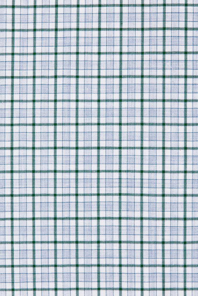 Green Tartan Check Trapezium Shirt