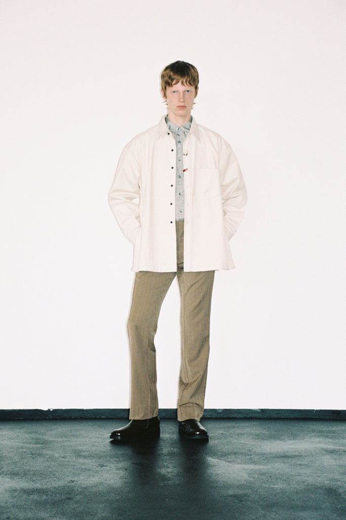 Grey Nylon Trapezium Shirt