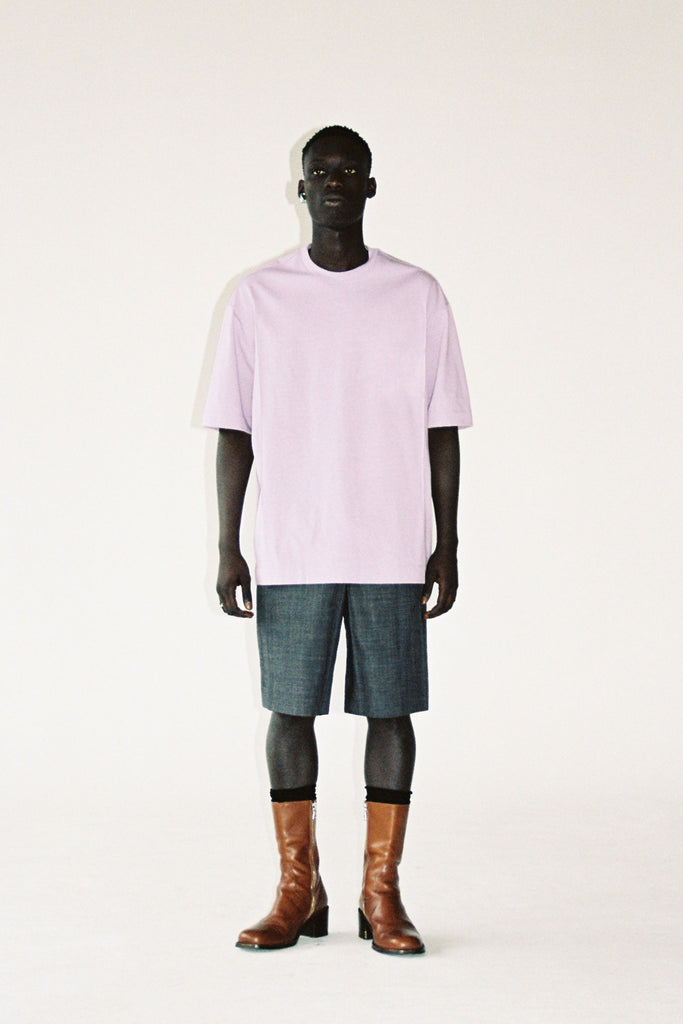 Purple Cotton Cuboid T-Shirt