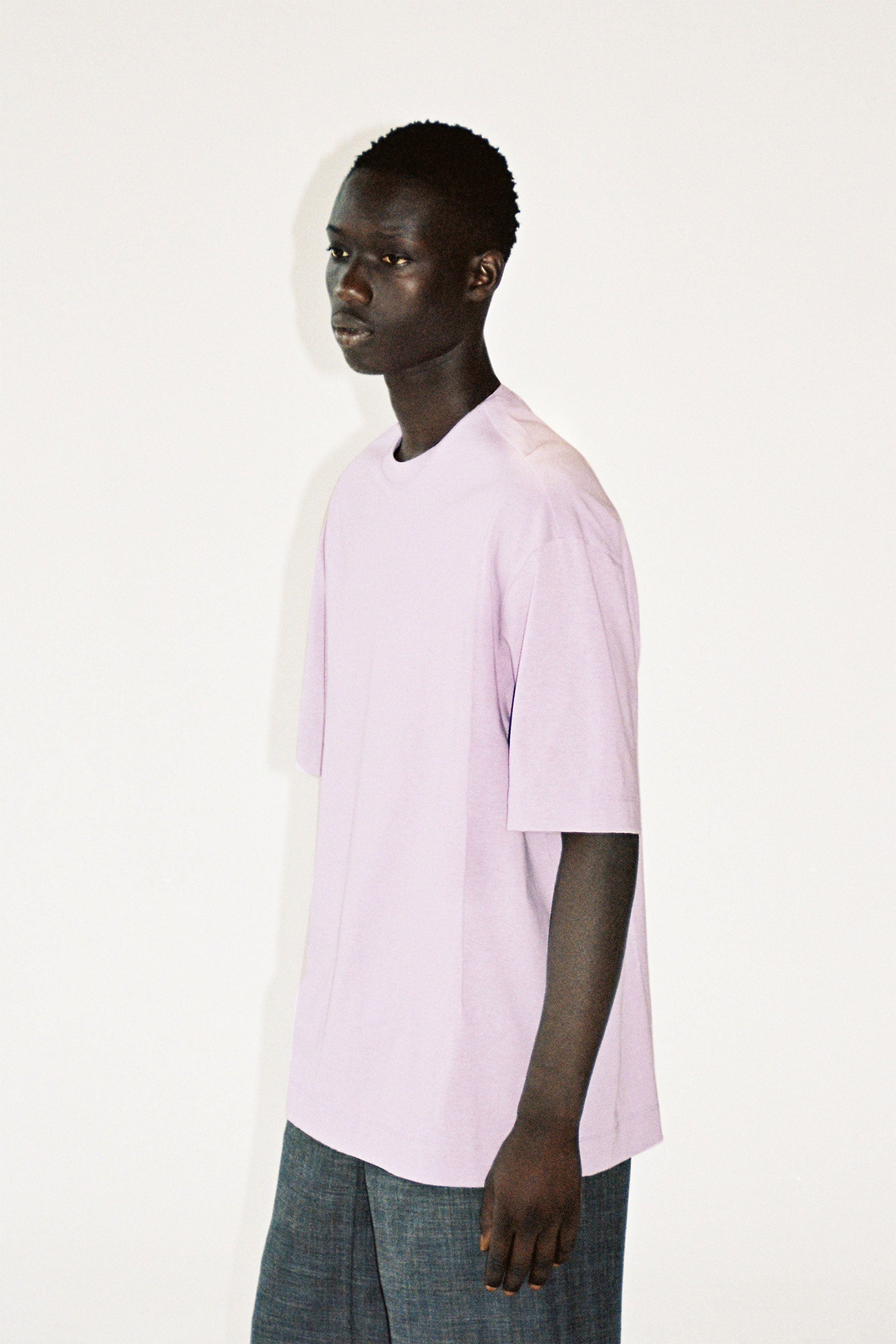 Purple Cotton Cuboid T-Shirt