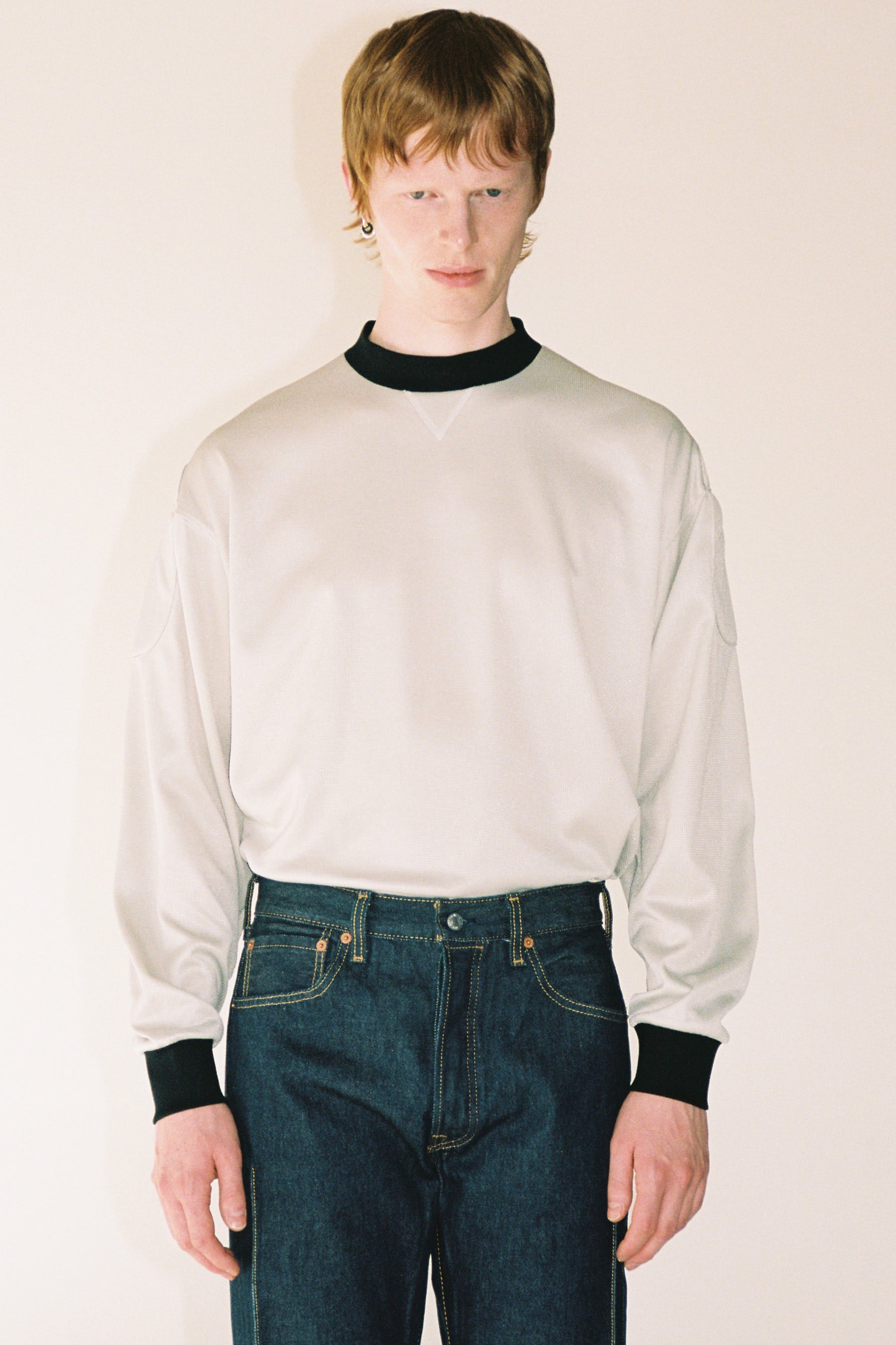Grey Strong Arm Padded Sweatshirt
