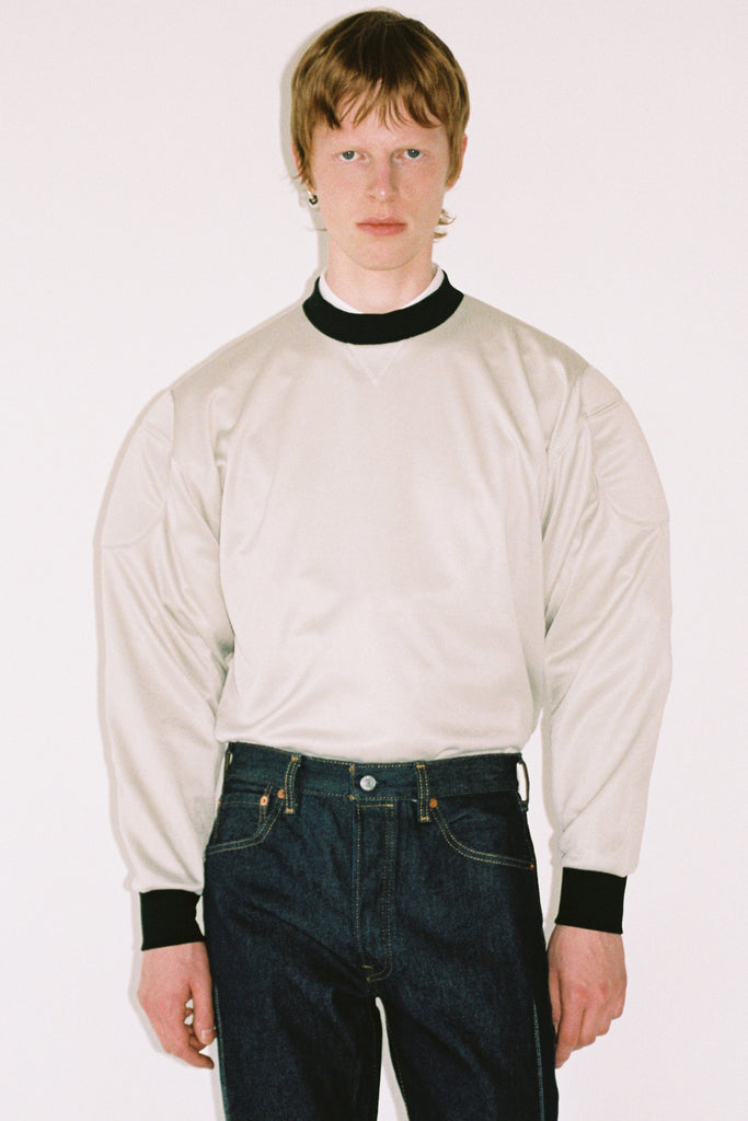 Grey Strong Arm Padded Sweatshirt