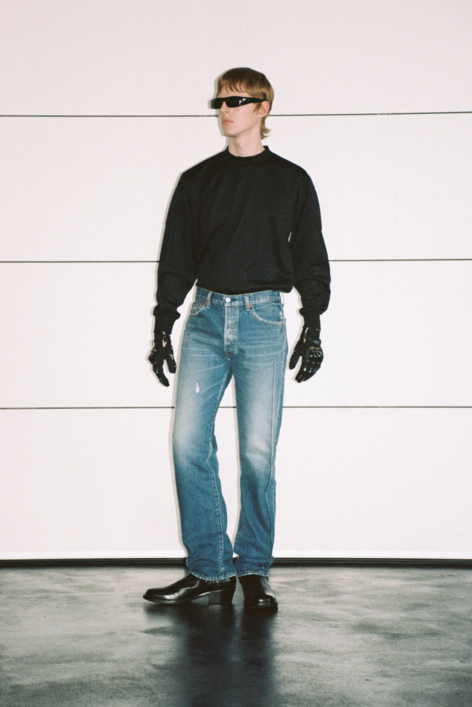 Black Strong Arm Padded Sweatshirt
