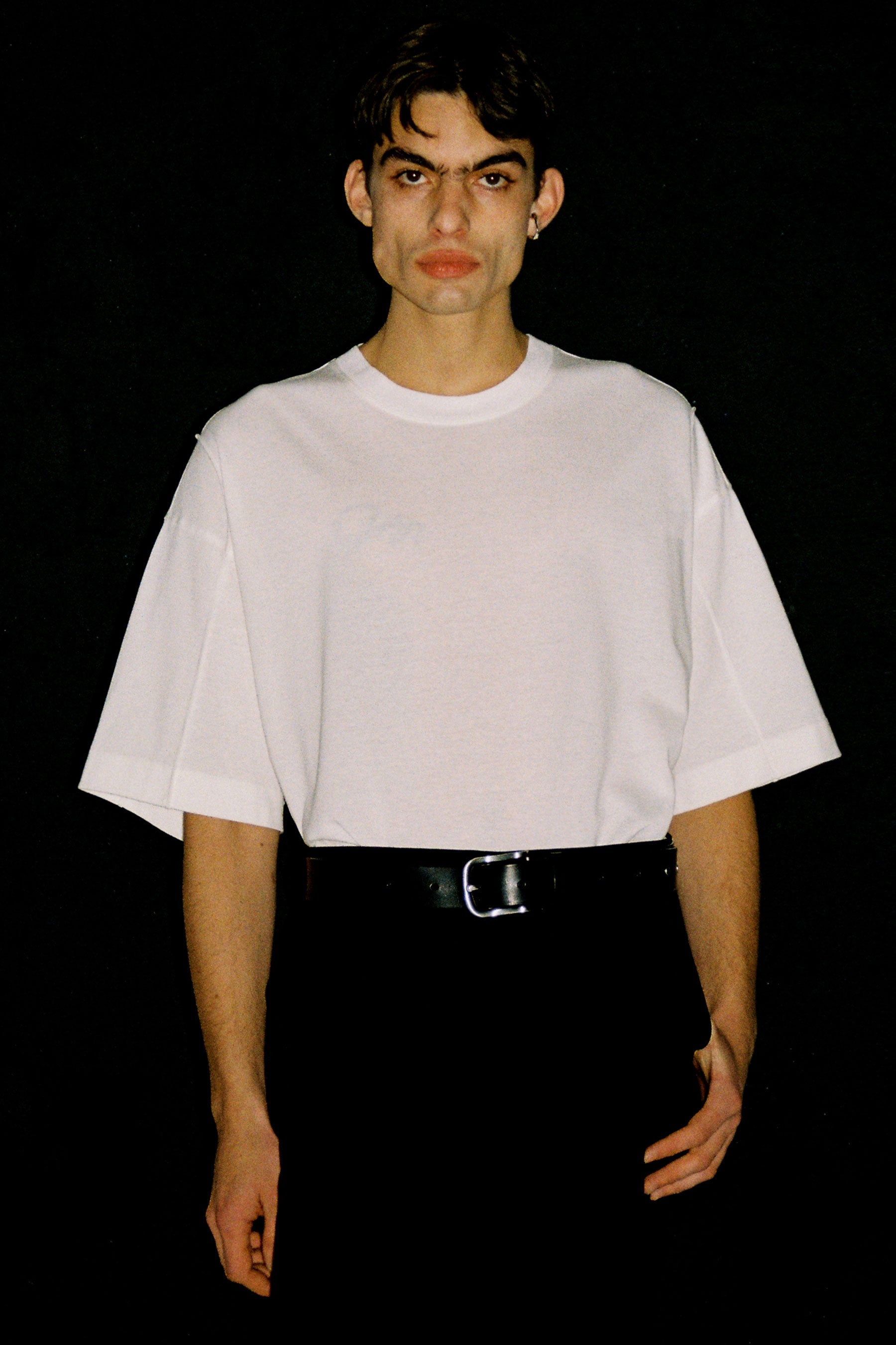 White Cotton Square YZ-plane T-Shirt
