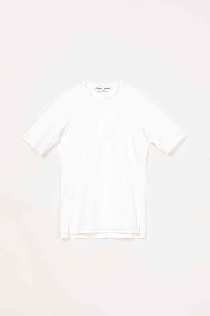 White Second Skin Short Sleeve Body Tight