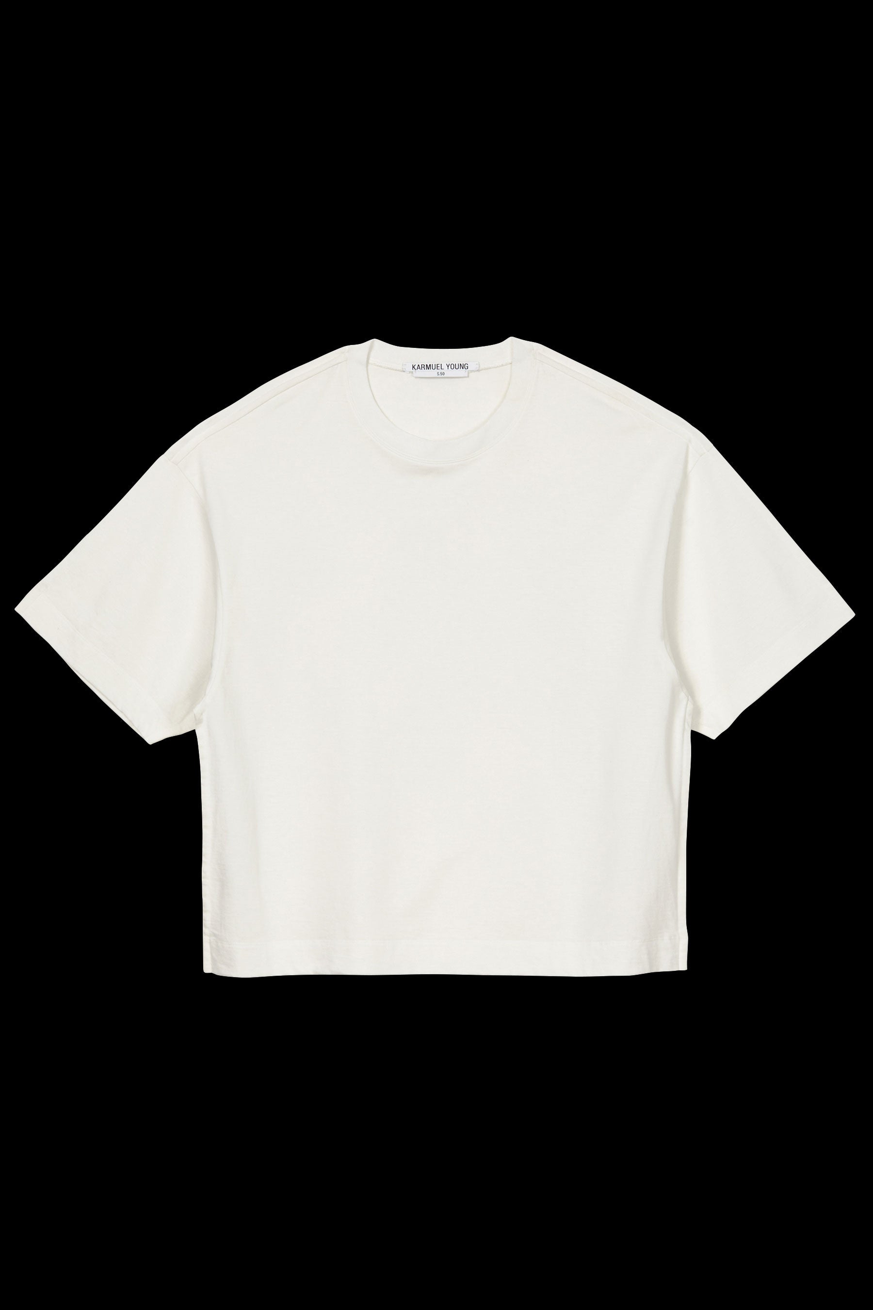 White Cotton Square XY-plane T-Shirt