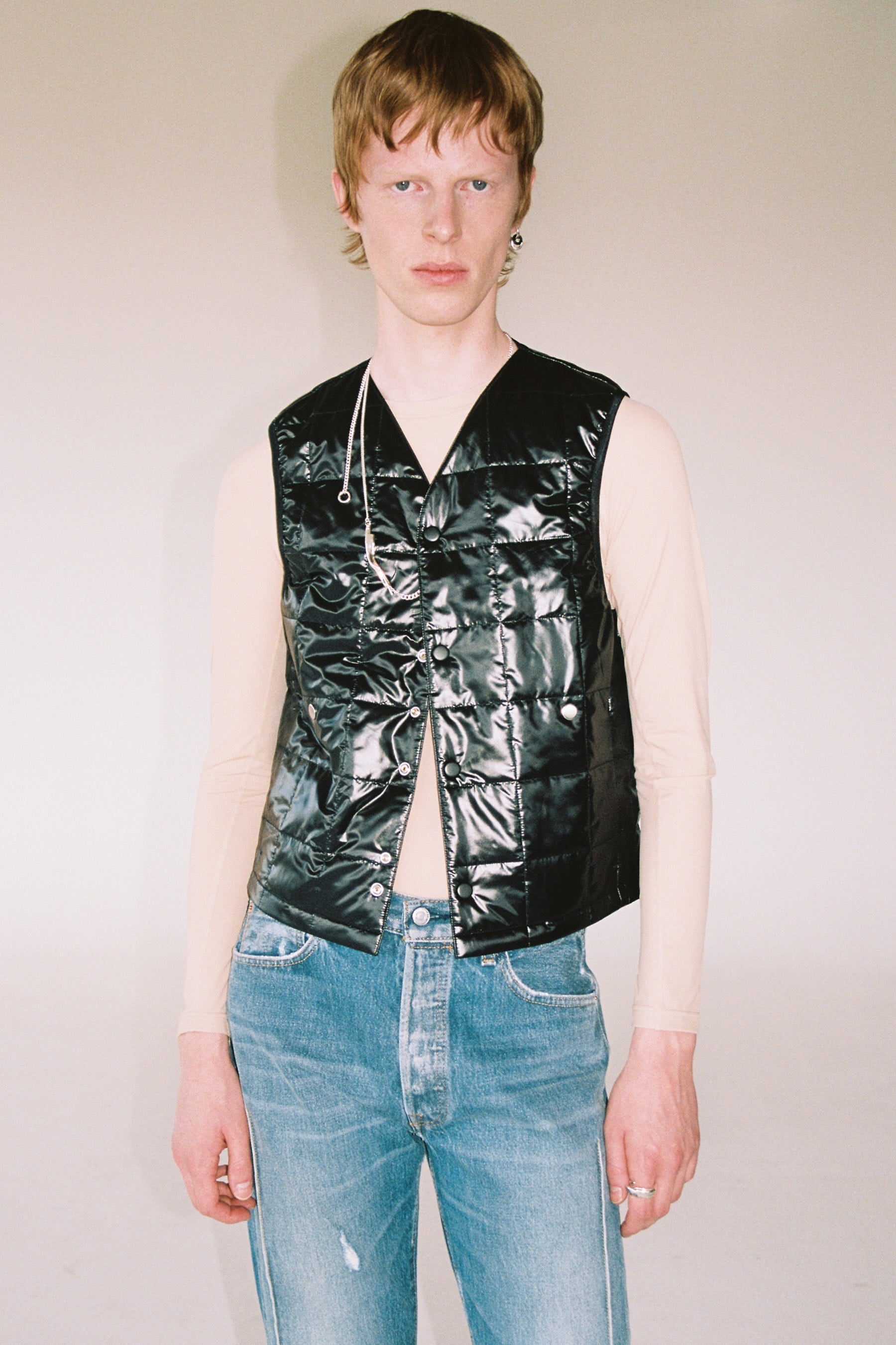 Black Padded Vest