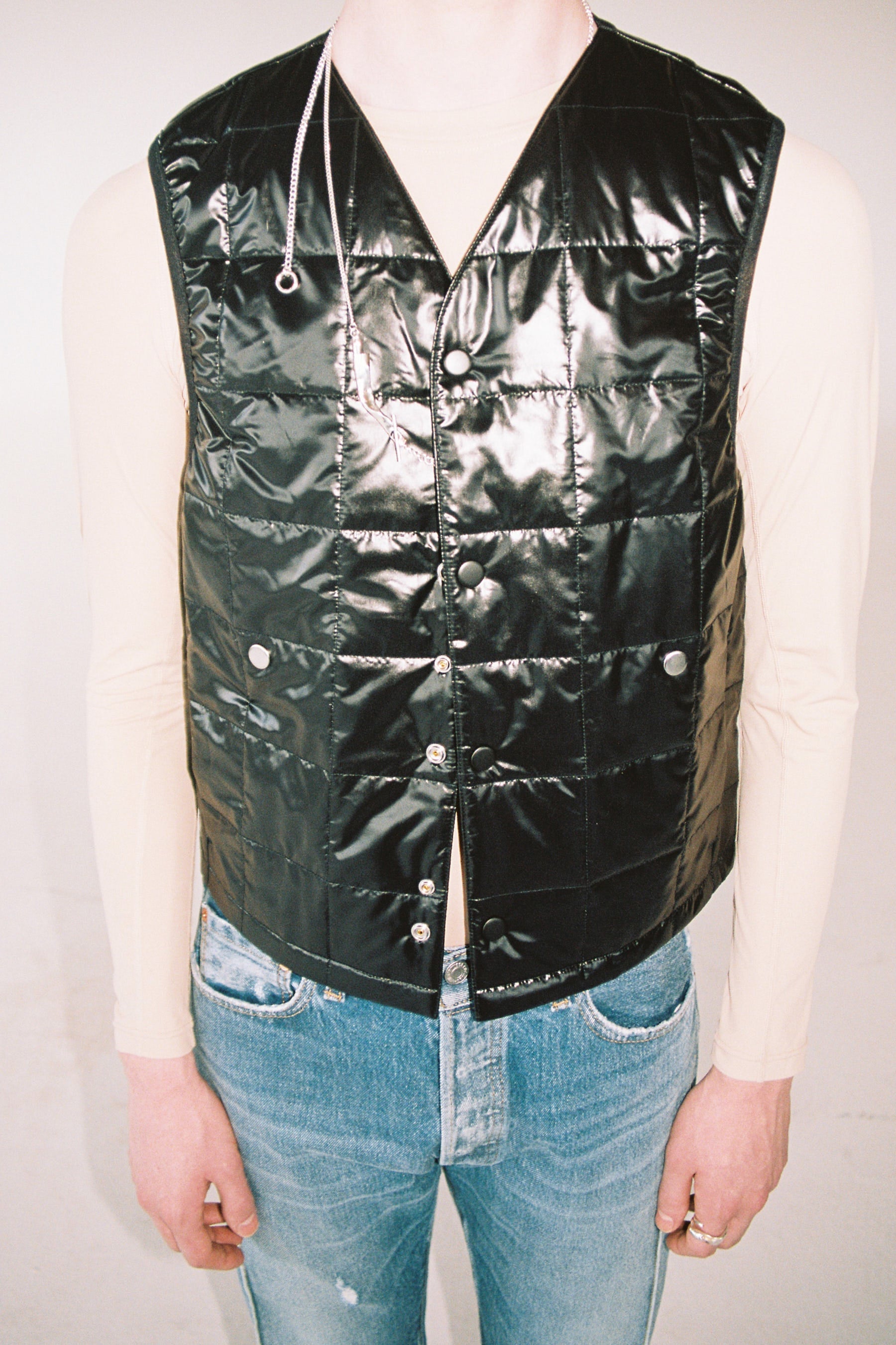Black Padded Vest