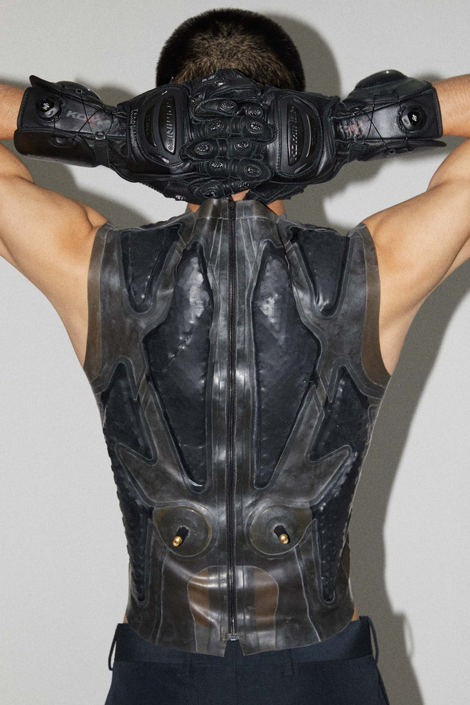 Black Inflatable Latex Gilet