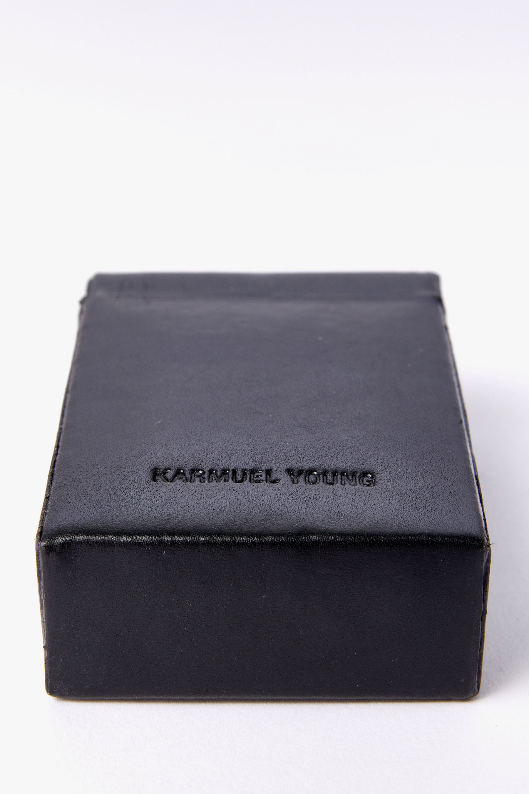 Black Calf Leather Cigarette Case