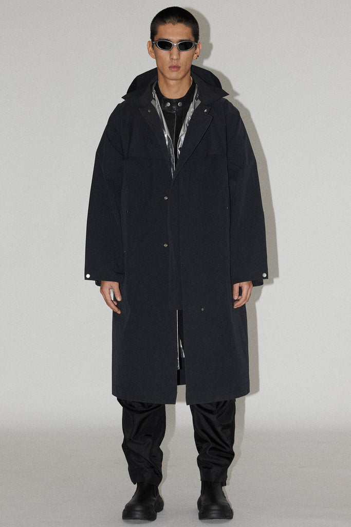 Black Rectangle Oversized Coat