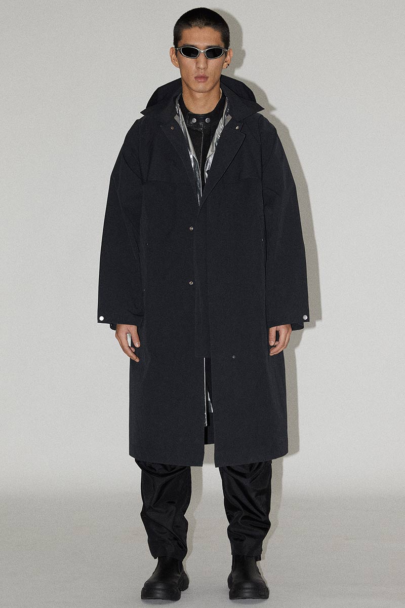 Black Rectangle Oversized Coat