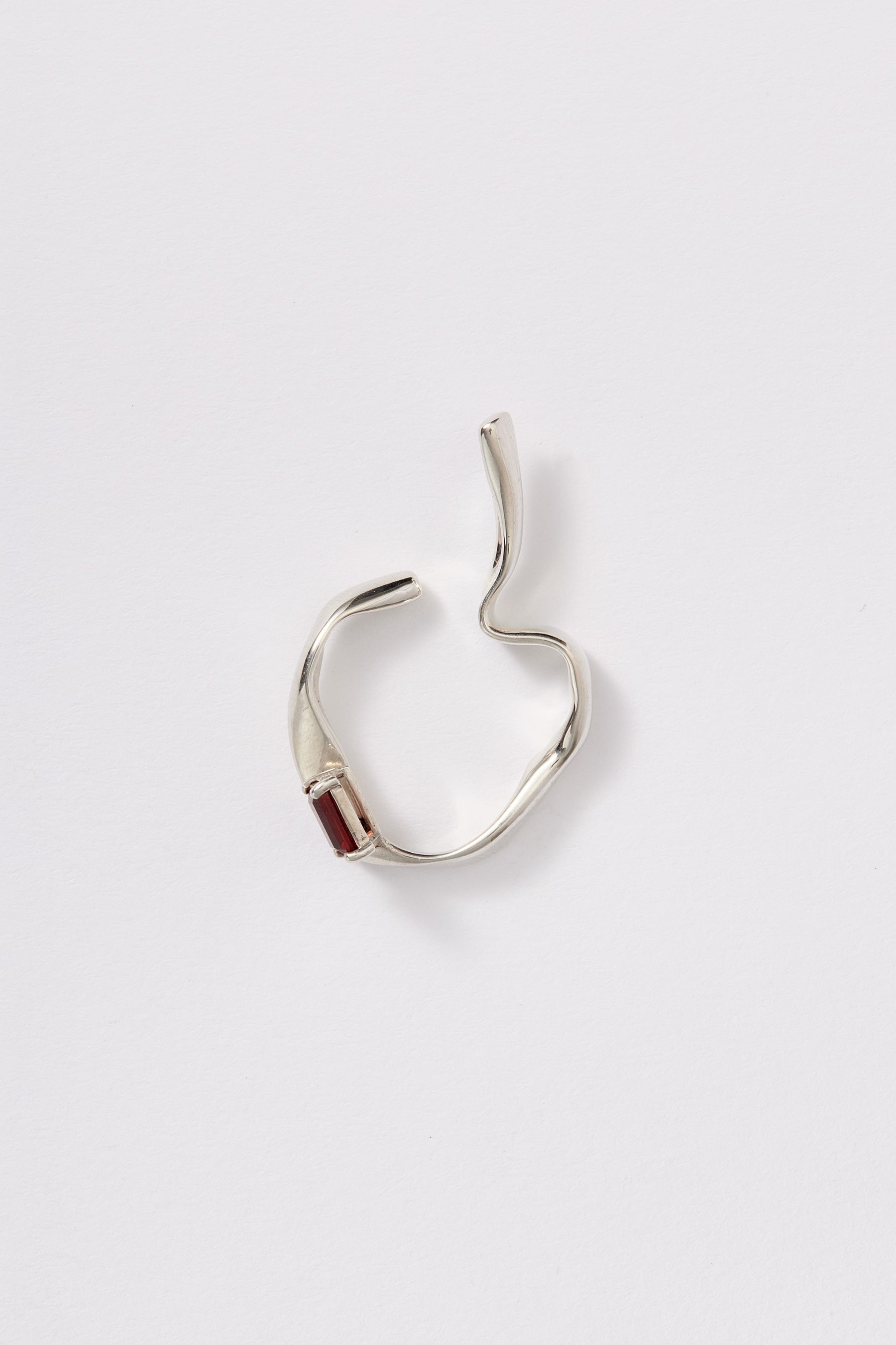 Red Garnet Ear Cuff