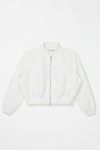 White Cropped Bulk Jacket