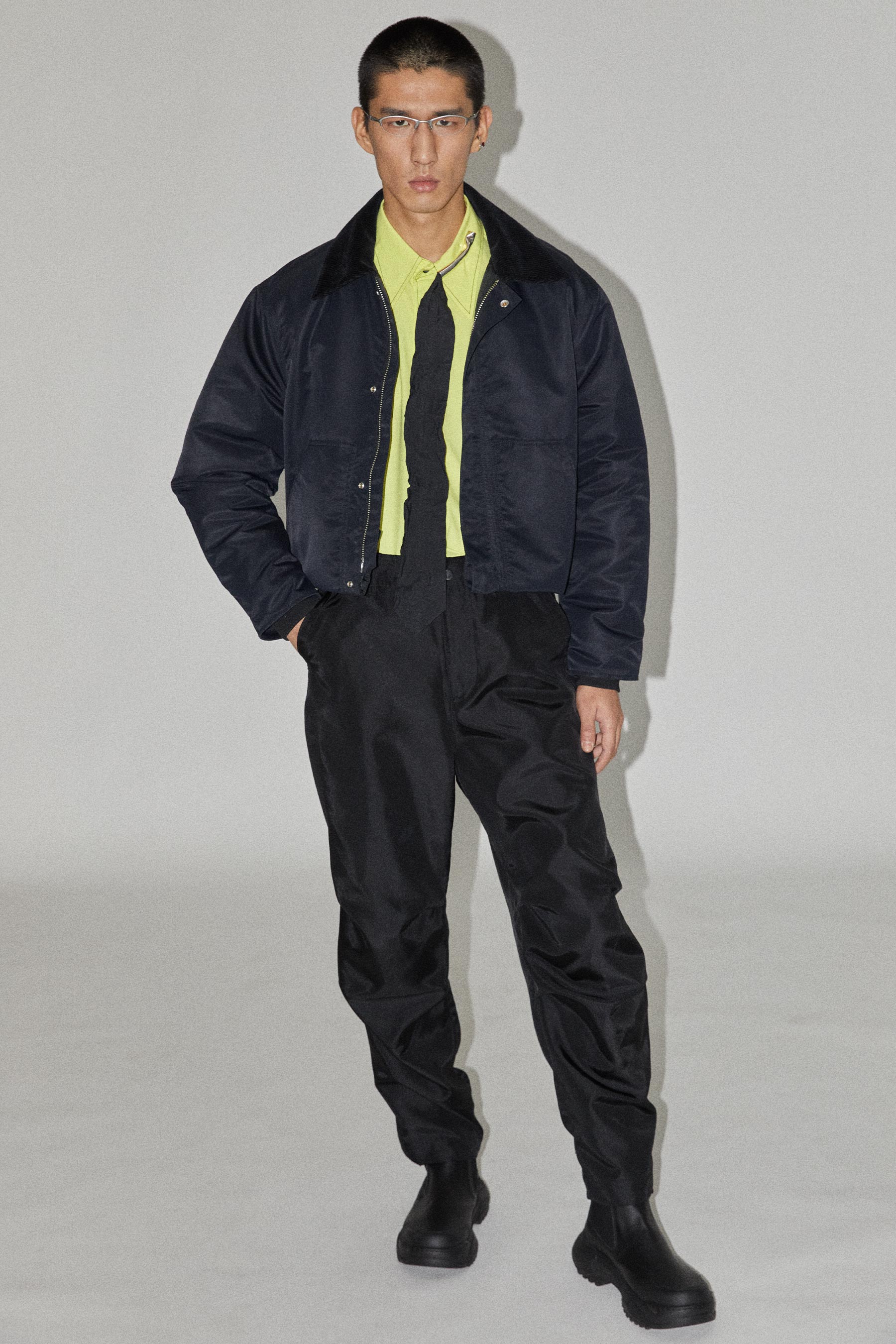 Yellow Cotton Square Overshirt