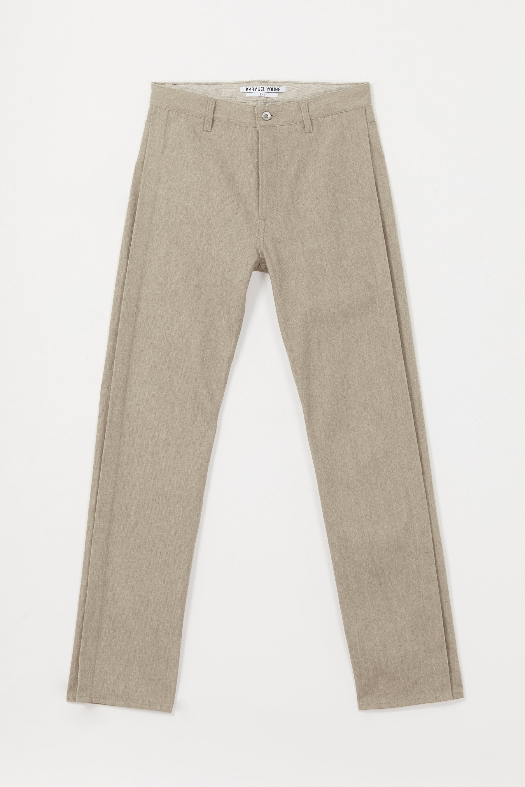 Beige Rectangle XY-plane Jeans