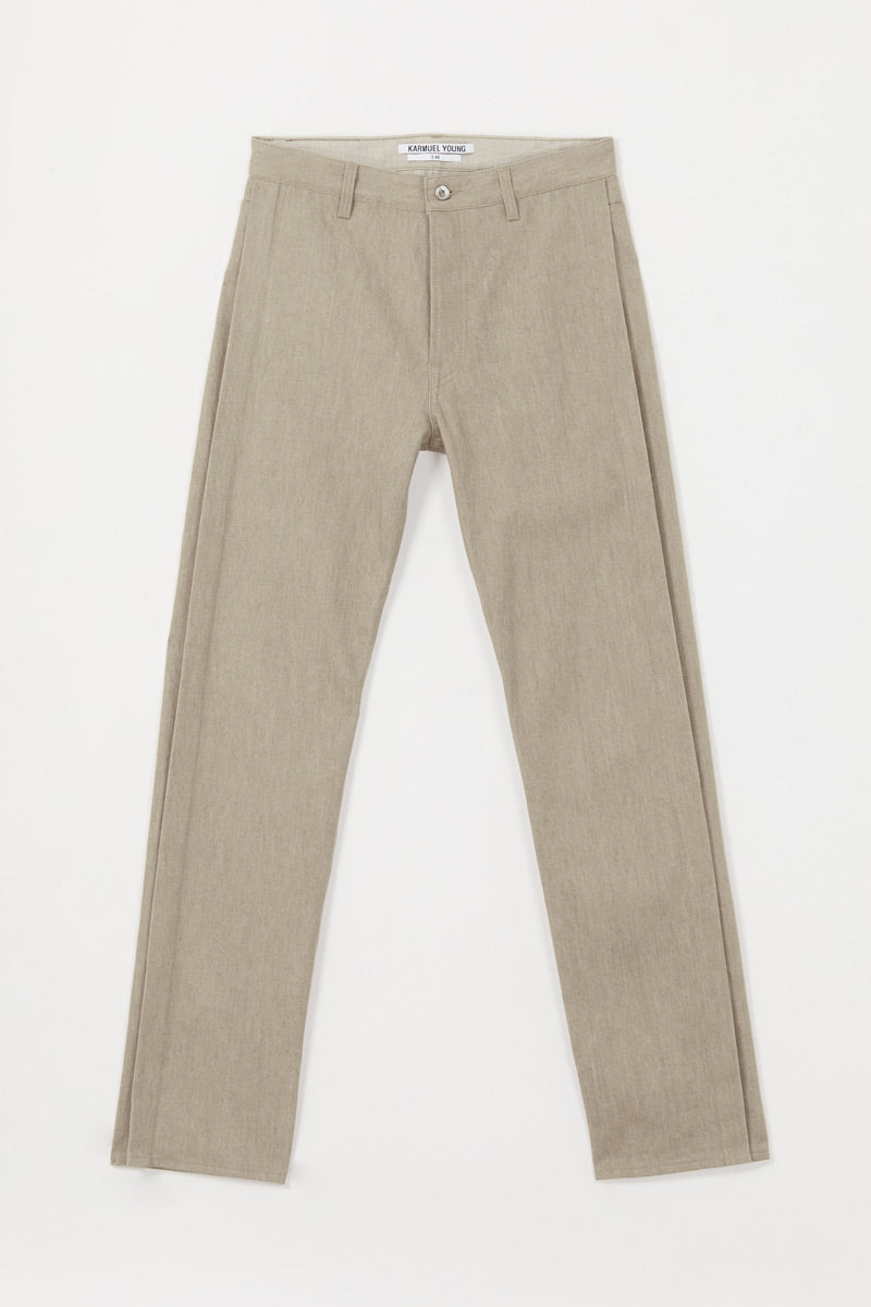 Beige Rectangle XY-plane Jeans