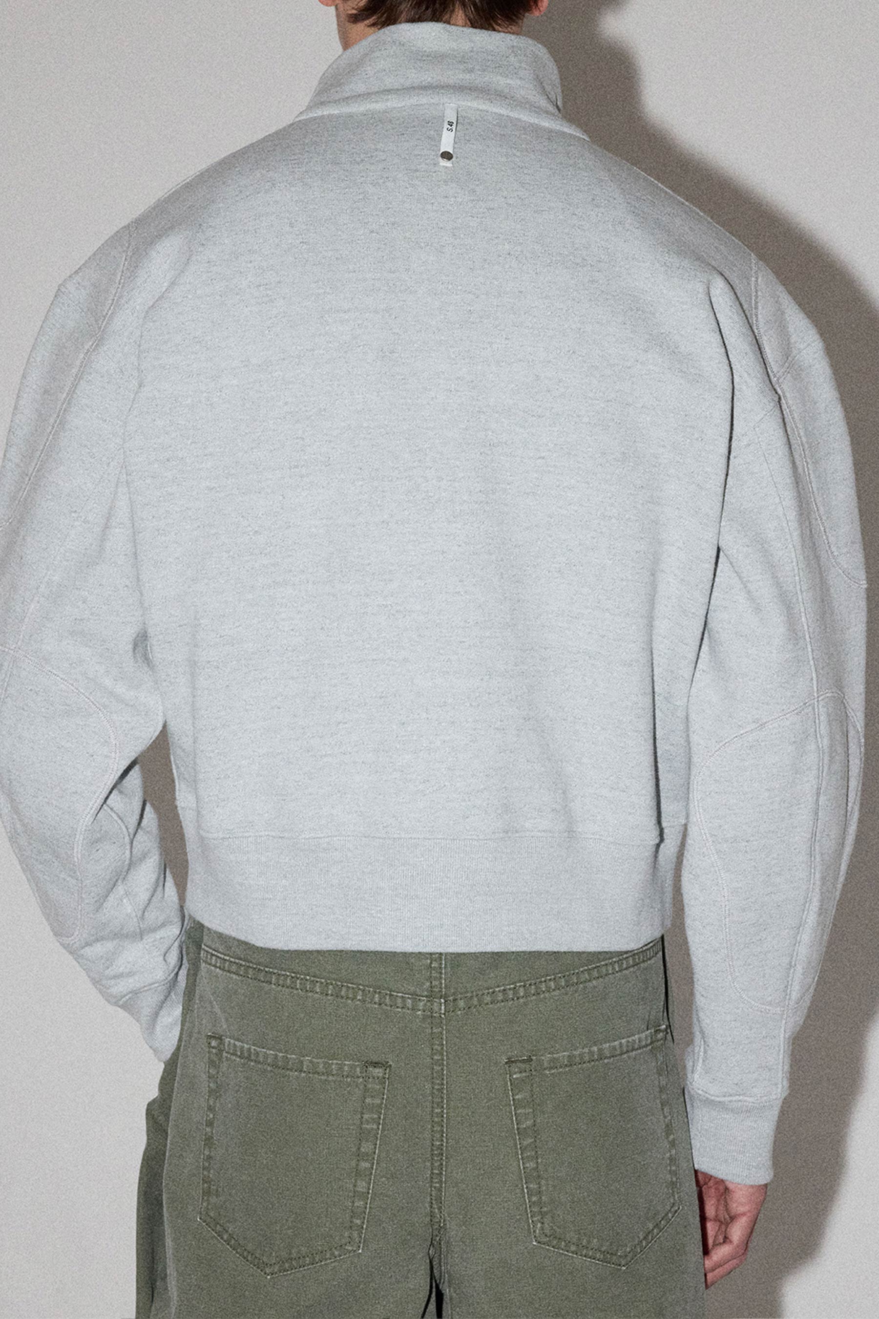 Khaki Green Rectangle XY-plane Washed Jeans