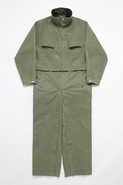 Khaki Cotton Canvas 4-in-1 Jumpsuit