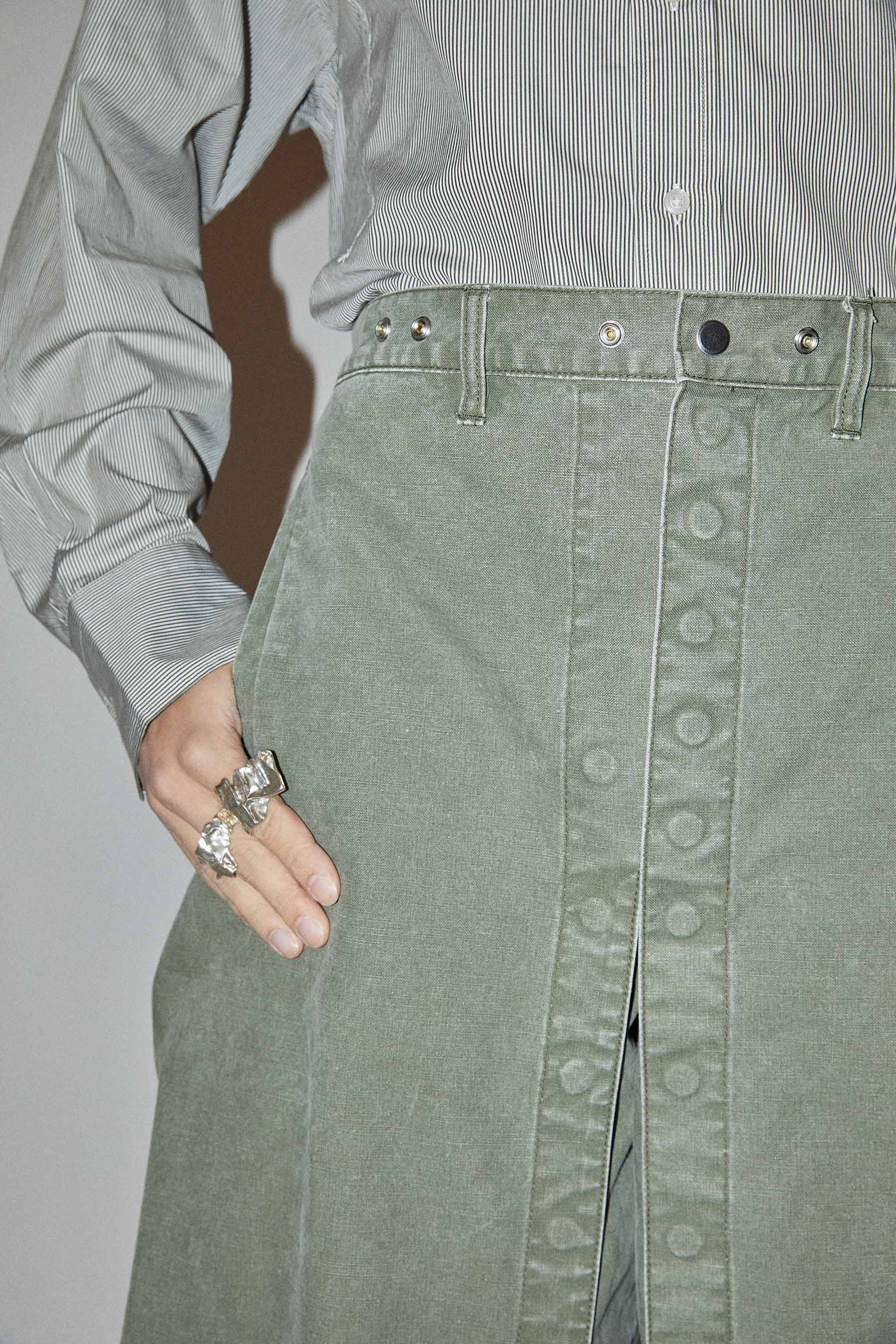 Khaki Cotton Canvas 4-in-1 Jumpsuit