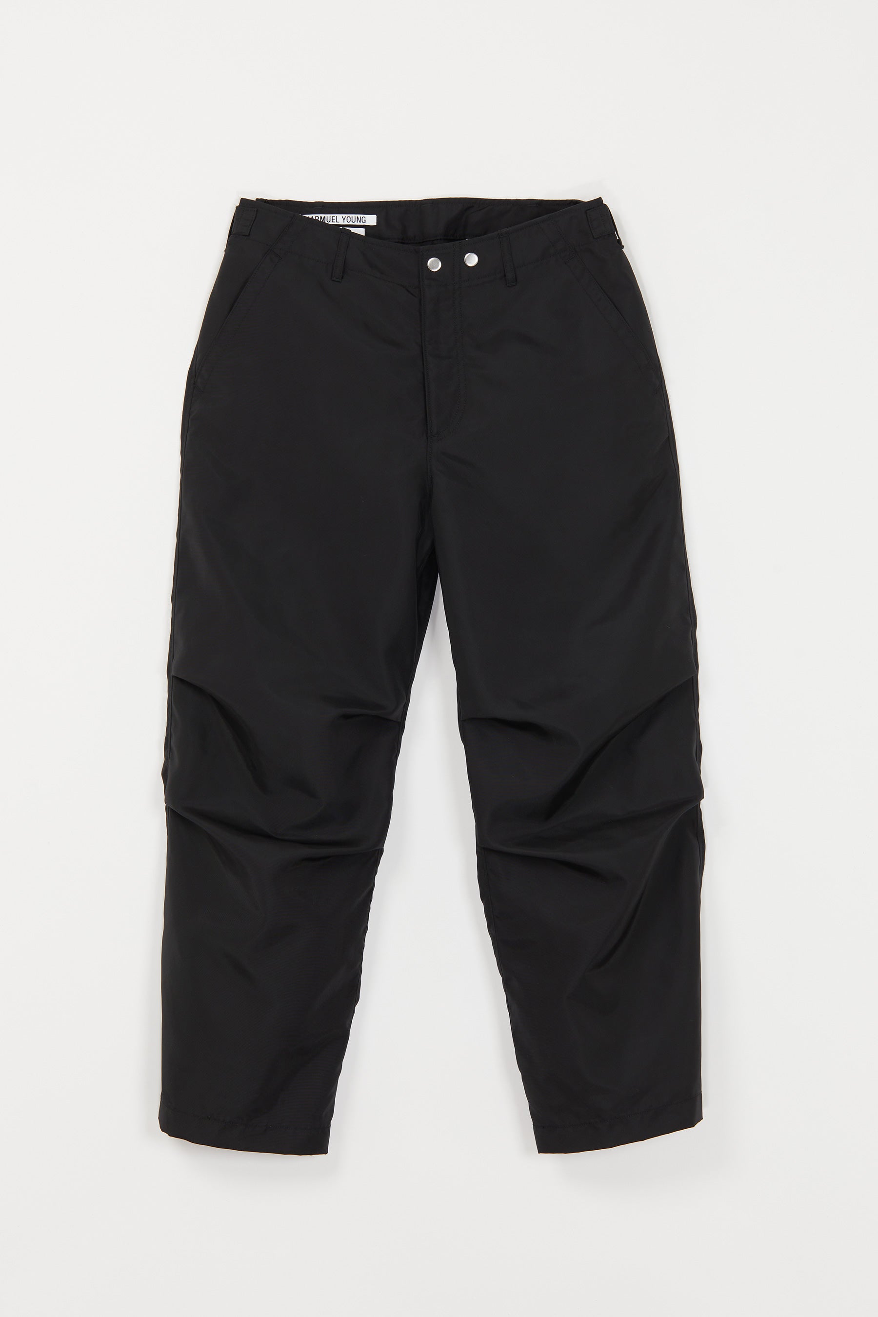 Black Biker Track Pants