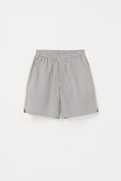 Black Stripe Square Shorts