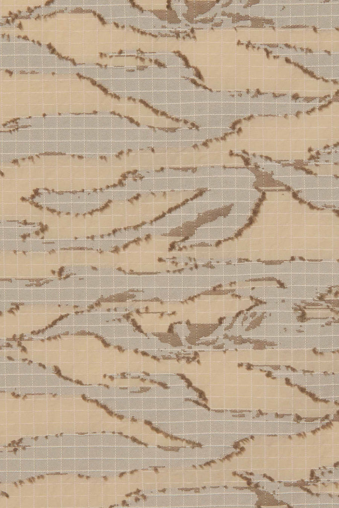 Beige Camouflage Square Short Sleeved Shirt
