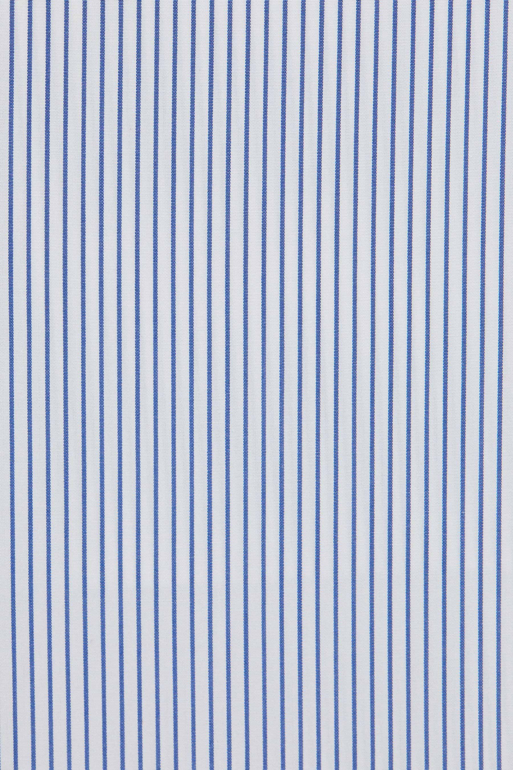 Blue Stripe Square Shirt On Shirt