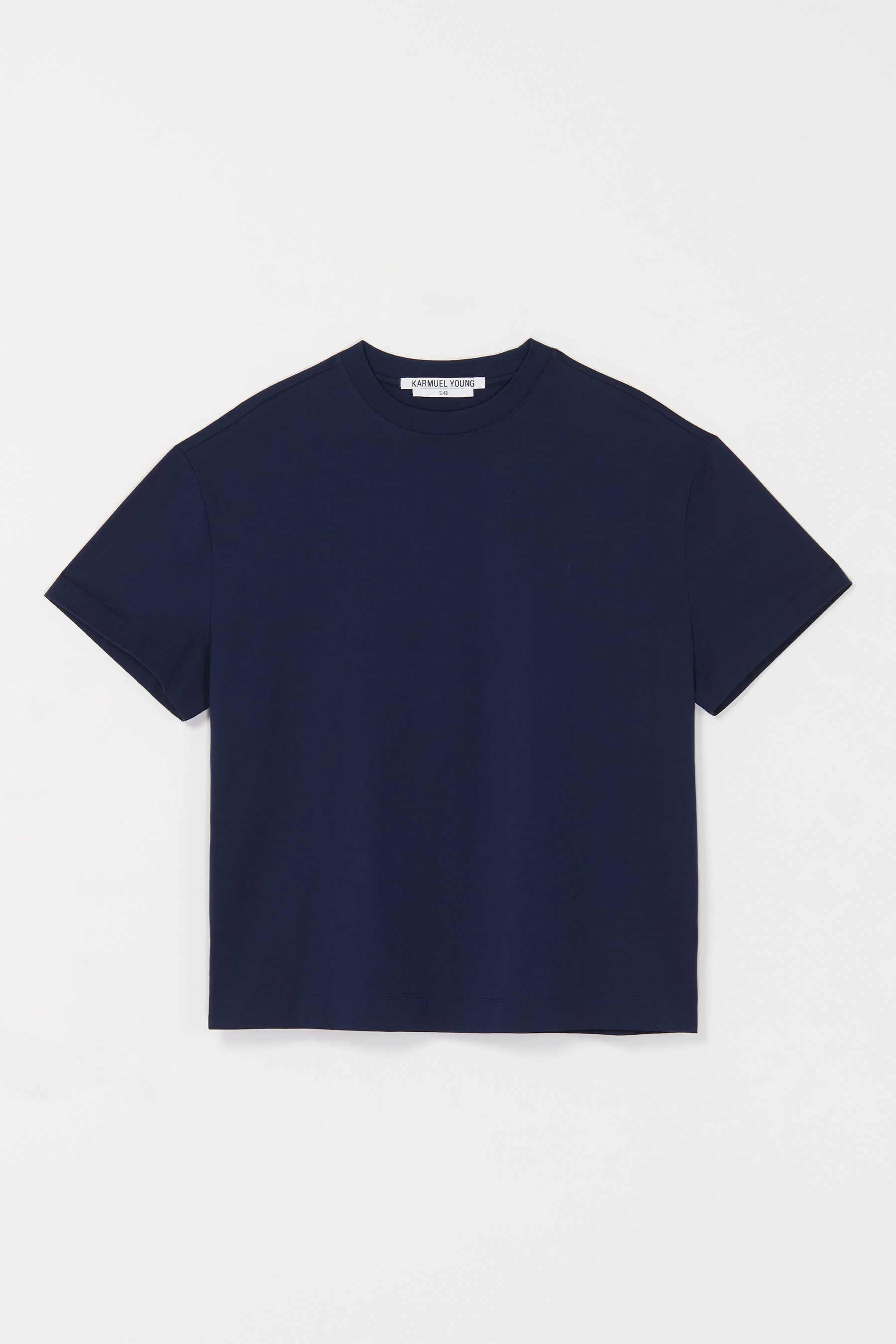 Navy Wide Shoulder T-shirt