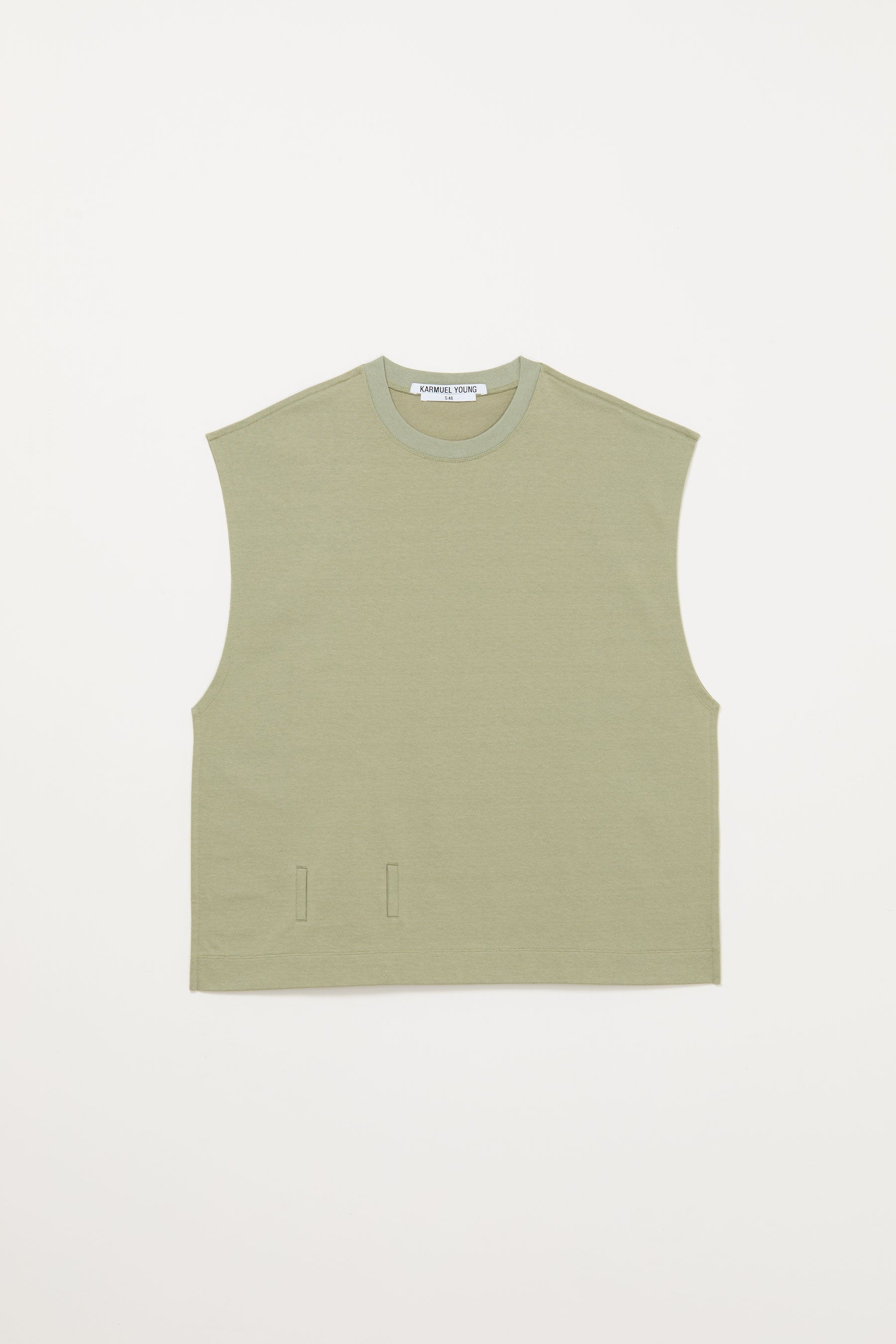 Green Square XY-plane Belt Tank Top