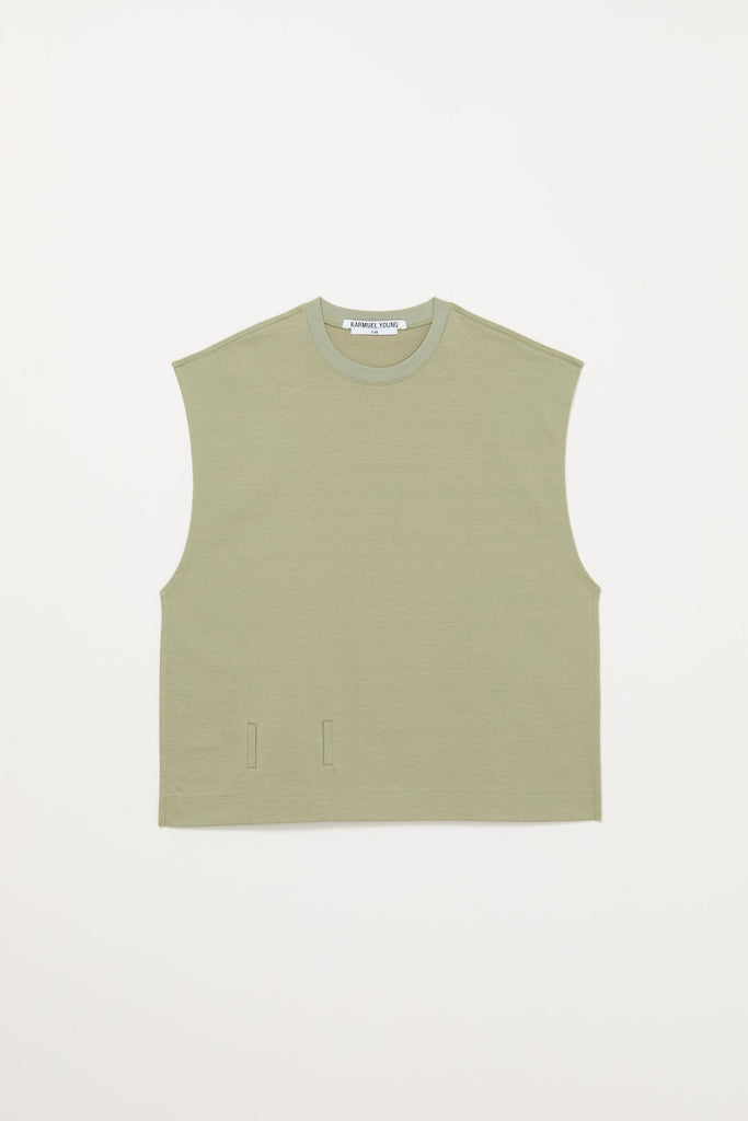 Green Square XY-plane Belt Tank Top