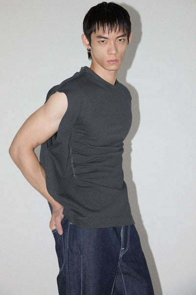 Dark Grey Square Vacuum Tank Top