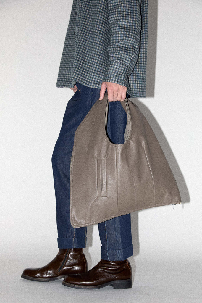 Taupe INNOVERA™ Biofabricated Full Grain Alt-Leather Transform Bag Vest