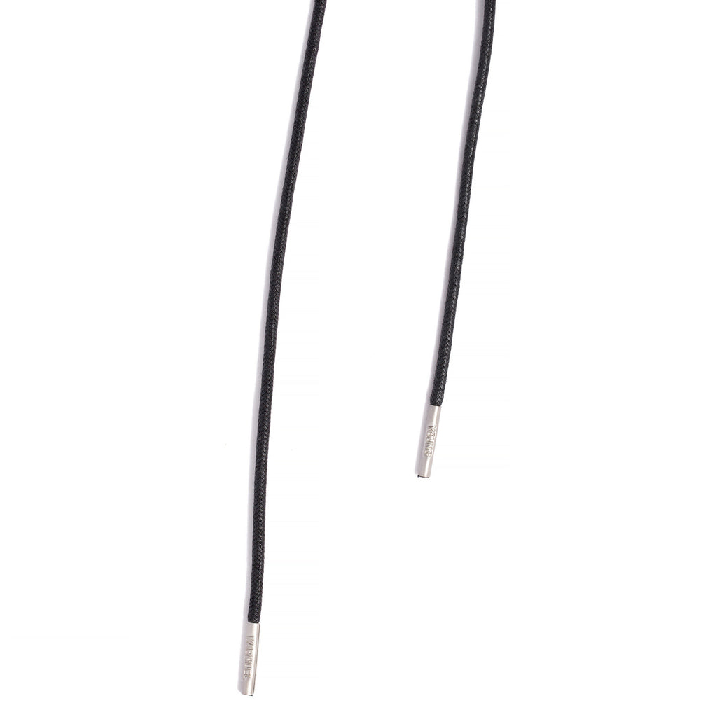 SL-810 <br/>Waxed Shoelaces in 810mm<br/>Black Plain Tubular Cord